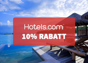 10% rabatt p� hotell hos Hotels.com