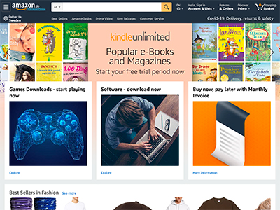 Amazon.se Screenshot