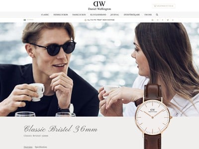 Daniel Wellington Screenshot