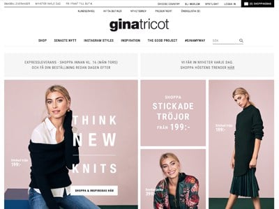 Gina Tricot Screenshot