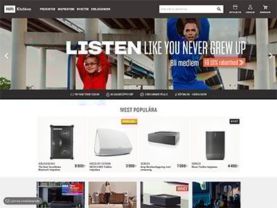 HiFi Klubben Screenshot