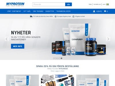 Myprotein Screenshot