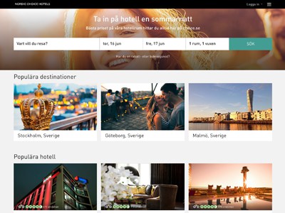 Nordic Choice Hotels Screenshot