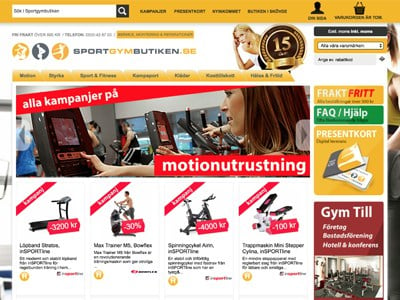 Sportgymbutiken Screenshot