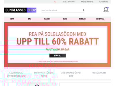 Sunglasses Shop Screenshot
