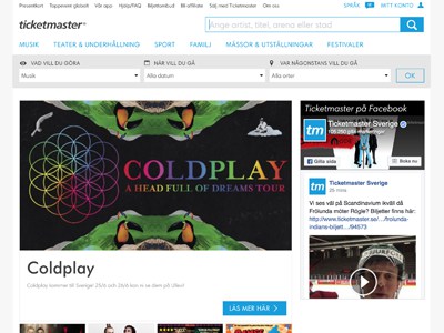 Ticketmaster Screenshot