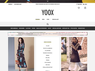 YOOX Screenshot